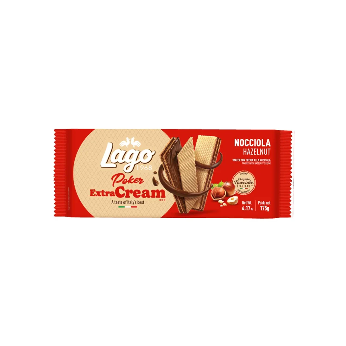 Официална опаковка Lago Poker Extra Cream – лешник, 175 г, артикул 372