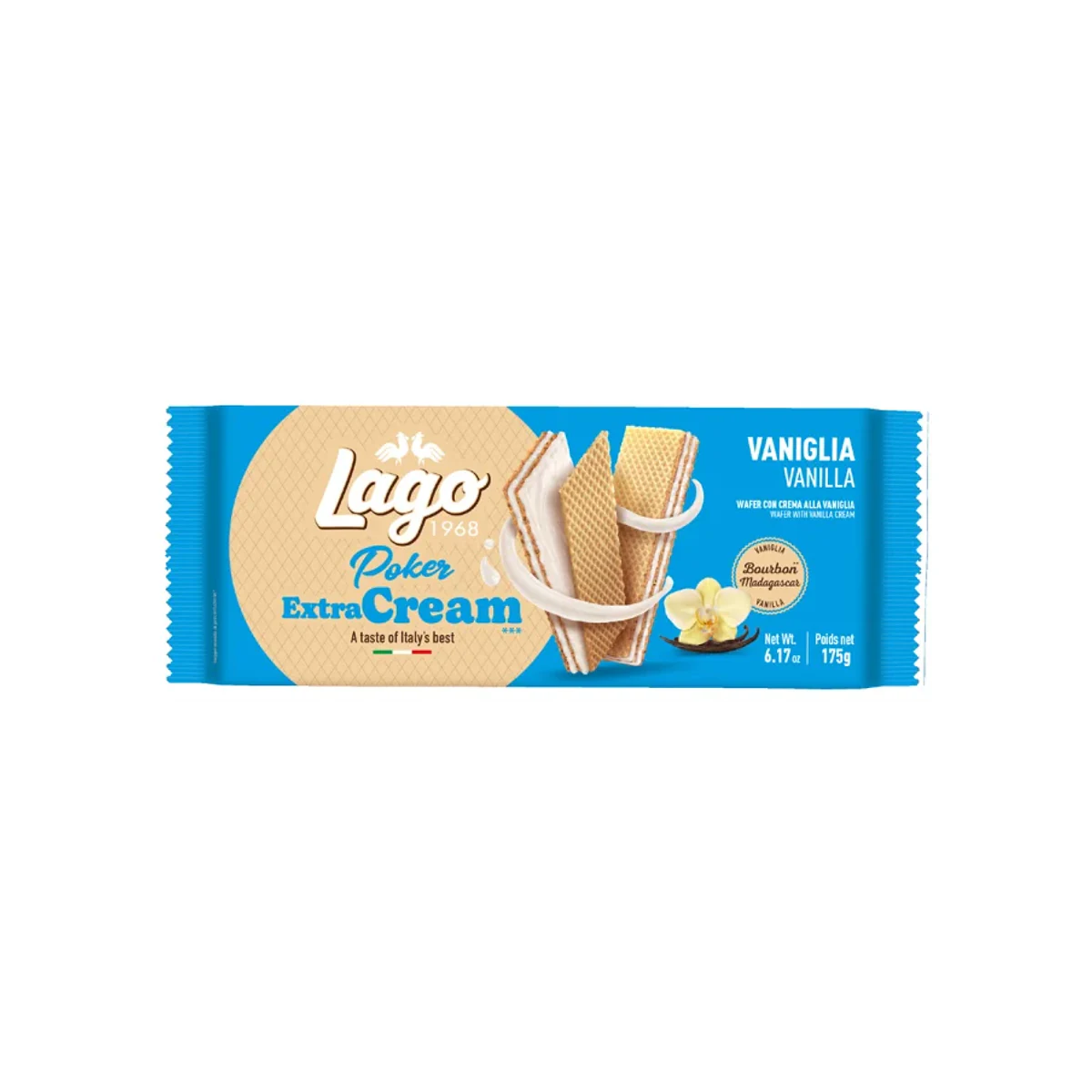 Официална опаковка Lago Poker Extra Cream – ванилия, 175 г, артикул 373