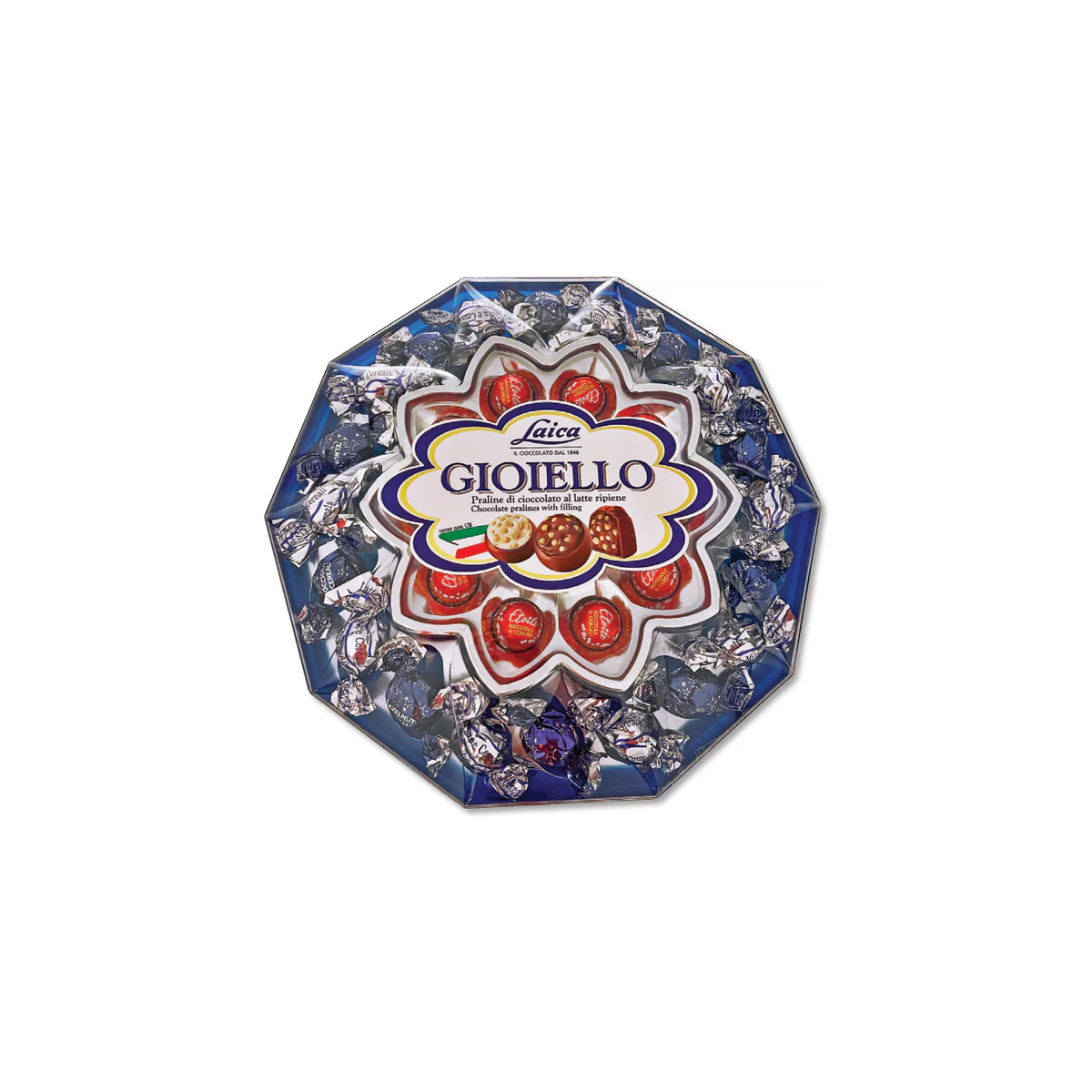 Официална опаковка Laica Кутия шоколадови бонбони Gioiello, 355 g, артикул C2314.01