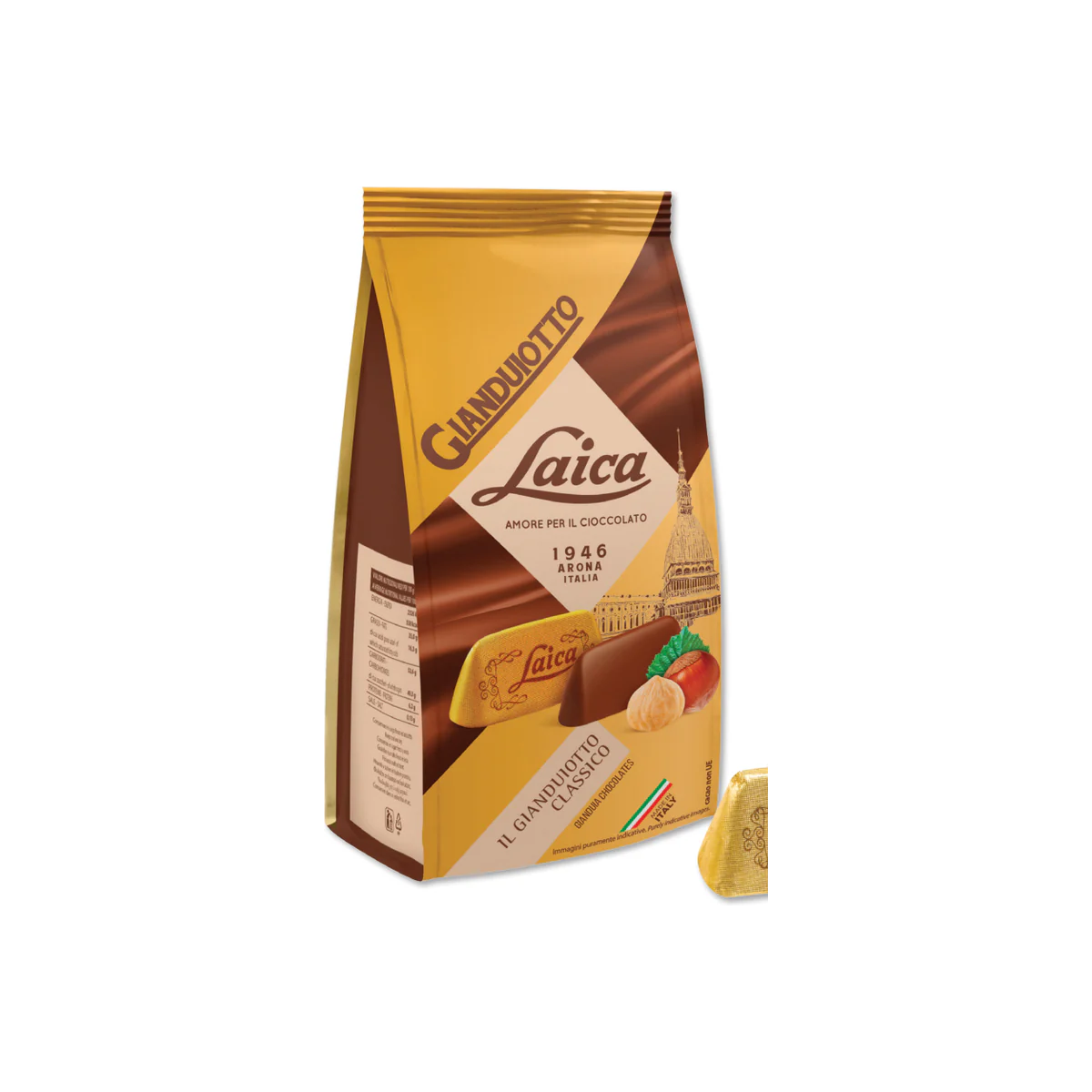 Официална опаковка Laica Gianduiotti, 130 g, артикул C3776.03