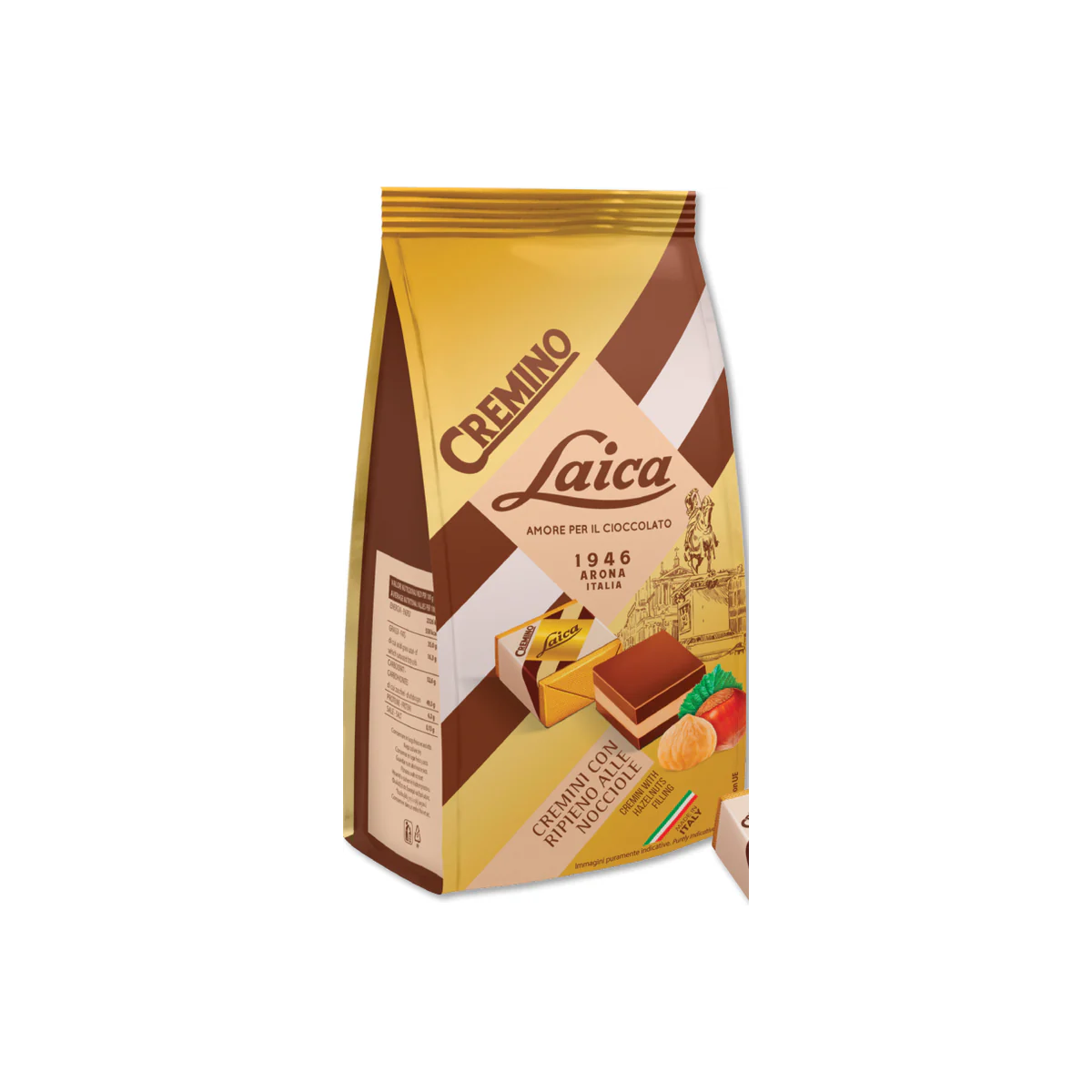 Официална опаковка Laica Cremini – класически шоколадови бонбони, 130 g, артикул C4552.02