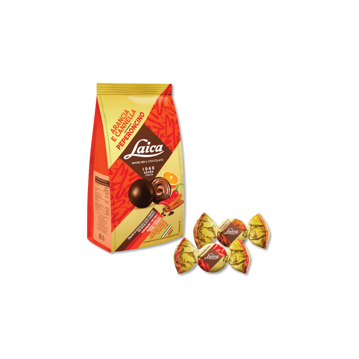 Официална опаковка Laica Асортимент от шоколадови бонбони, 90 g, артикул C5530