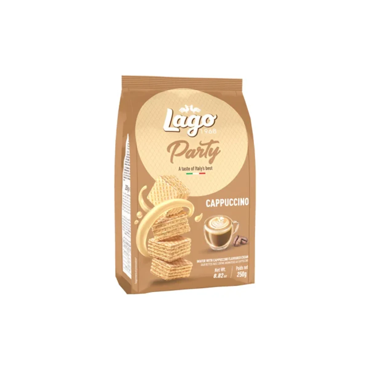 Официална опаковка Lago Party – капучино, 250 г, артикул 238