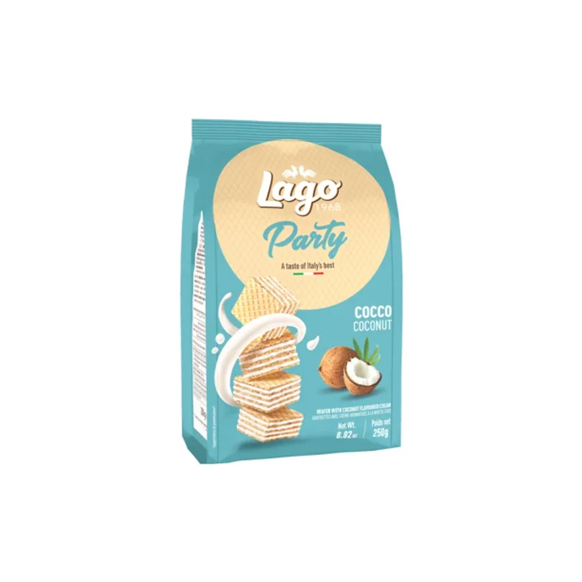 Официална опаковка Lago Party – кокос, 250 г, артикул 285