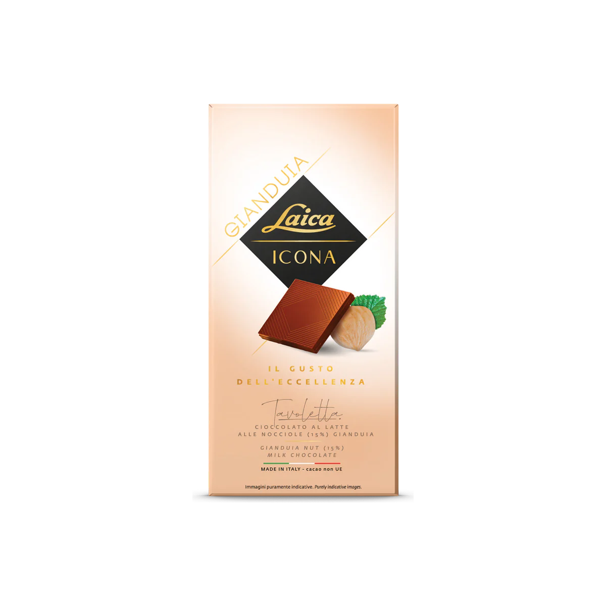 Официална опаковка Laica Шоколадова плочка – млечен шоколад, 100 g, артикул C5609
